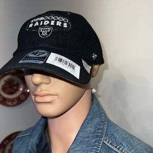 '47 Black Raiders Cap with Embroidered Logo
